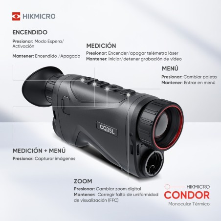 HIKMICRO CONDOR CH25L | Monocular Térmico - Nortextreme